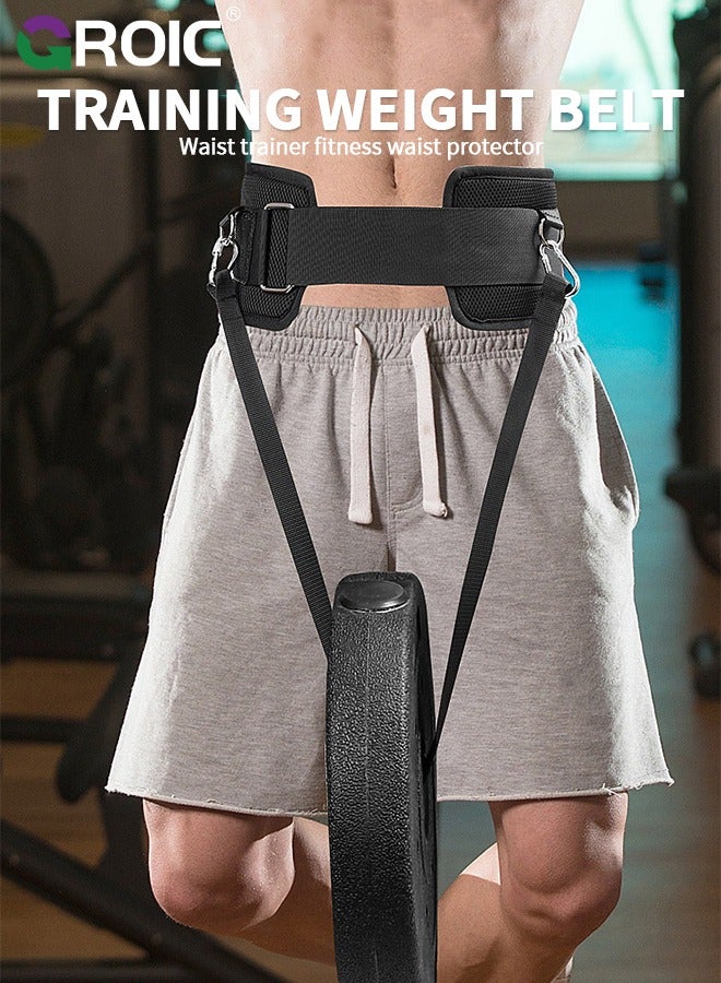 GROIC Quick Locking Weighted Belt,Double-Layer Dip Belt for Weight Lifting, Squat Belt, Dip Belt For Weight Lifting, Weighted Belt, Sled Pulling Belt, Pull Up Weight Belt, Rogue Weight Lifting Belt - Image 2