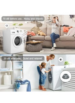 Oasisgalore 4 Pcs Universal Washing Machine Stand Base, Anti-Vibration Pads for Washer, Fridge, Furniture.  - Image 3