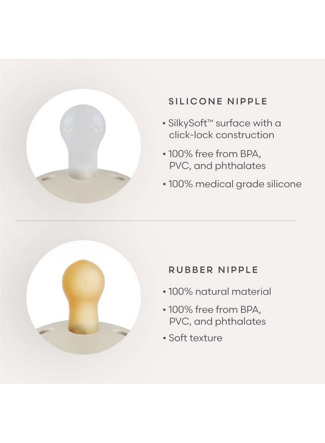 فريج لهاية فريغ مون المصنوعة من السيليكون الناعم والحريري | صُنعت في الدنمارك | خالية من مادة BPA (لون وردي/كريمي، من 0 إلى 6 أشهر) - Image 2