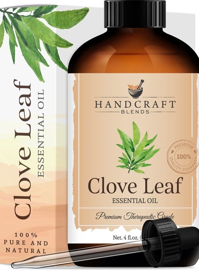 handcraft Blends Handcraft Clove Essential Oil - 100% Pure and Natural - Premium Therapeutic Grade with Premium Glass Dropper - Huge 4 fl. Oz  - Image 1