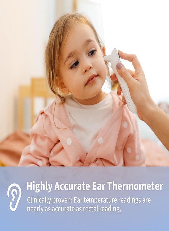 Boncare Ear and Forehead Thermometer, 2X Accuracy Infrared Digital Thermometer for Adults and Kids, 1 Second Reading, No Touch Baby with Fever Alarm - Image 4