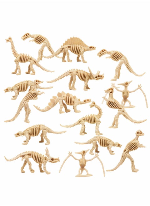 Dinosaur Fossil Skeletons,Figures Dino Bones,Dinosaur Skeleton Toys for Sand Dig,Science Play,Party Favor,12 Styles,36 Pack