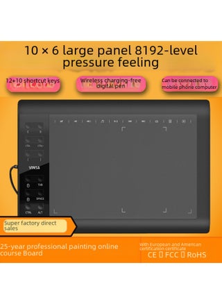 Vinsa Colorful Hand-drawn Board For Mobile Computer Drawing Stylus Pen Digital Tablet Without Power Supply-Color:Package 1-Size:36*24 - pzsku/ZDB4190C0D8914232C3AFZ/45/_/1742366658/eb7892ab-9e7b-491f-8a7d-9a997602232d