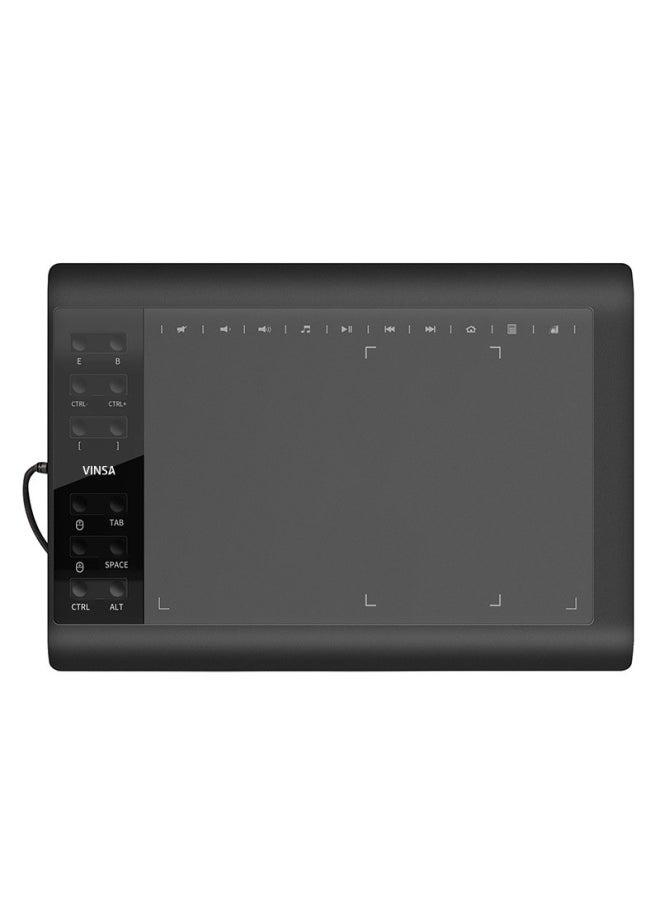 Vinsa Colorful Hand-drawn Board For Mobile Computer Drawing Stylus Pen Digital Tablet Without Power Supply-Color:Package 1-Size:36*24