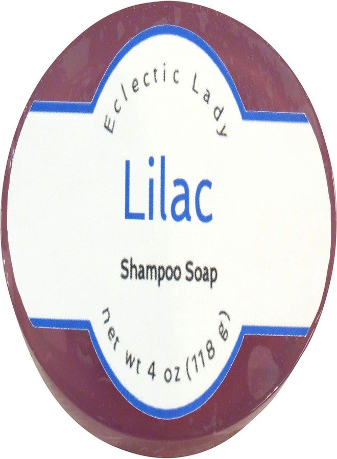 Eclectic Lady Lilac Shampoo Soap Bar with Pure Argan Oil, Silk Protein, Honey Protein and Extracts of Calendula Flower, Aloe, Carrageenan, Sunflower - 4 oz Bar - Image 1