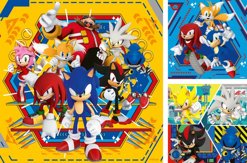 Ravensburger Sonic The Hedgehog 3 x 49 Piece Jigsaw Puzzle Set for Kids - Screen-Free Activity Boosts Concentration and Focus - Image 2