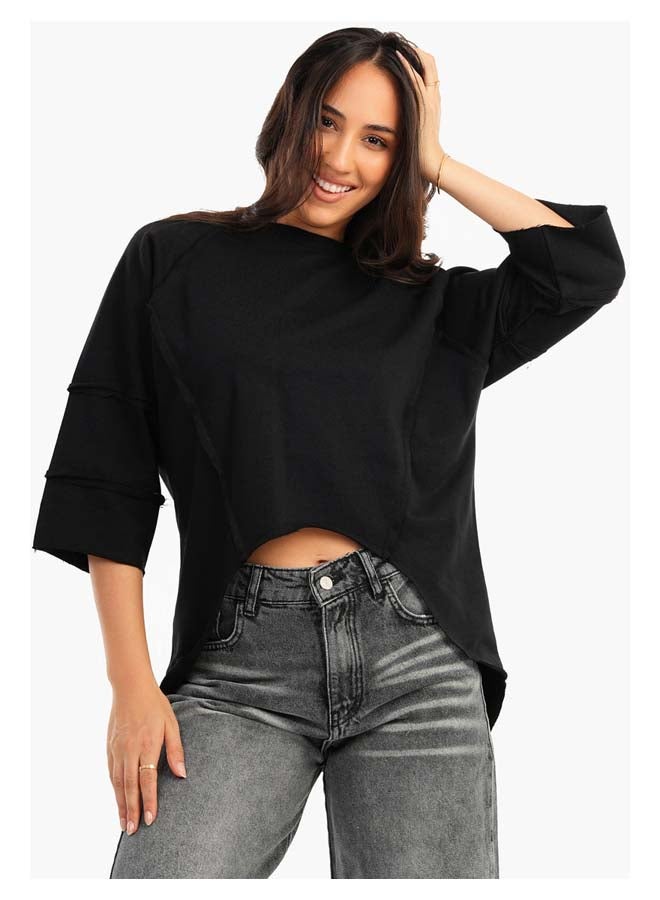 Carina Lounge Sweatshirt With 3/4 Sleeves - Image 3