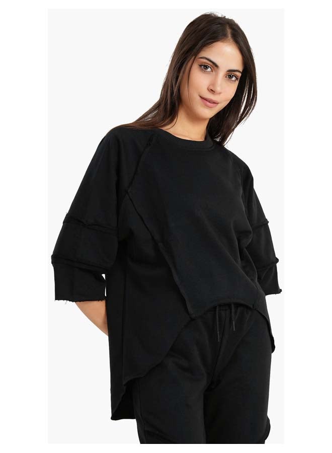 Carina Lounge Sweatshirt With 3/4 Sleeves - Image 2