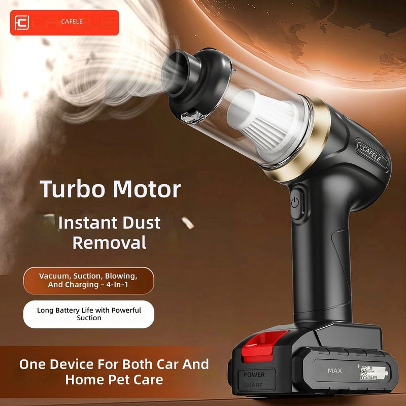 Cafele Wireless Car Vacuum Cleaner 120W 5KPa Suction Portable Handheld - Image 4