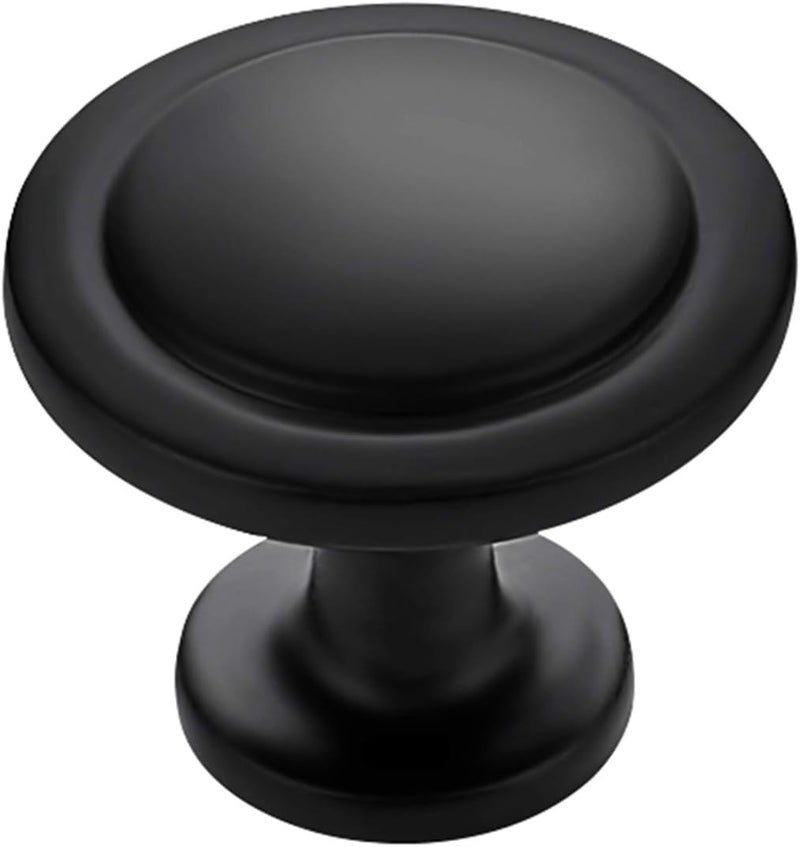 Ravinte 35 Pack 1-1/4 Inch Kitchen Cabinet Knobs Matte Black Zinc Pulls Door Handles for Dresser Drawers - Image 1