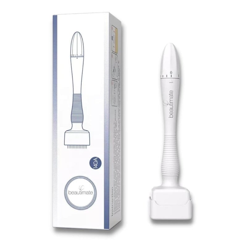 VENDEX VENDEX Derma Stamp for Hair Growth Titanium Coated Adjustable Needles 05mm to 3mm 140 Microneedling Stamp for Skin Repair Face Hair Beard Growth Reduces Acne Scars Safe Effective To Use - Image 1