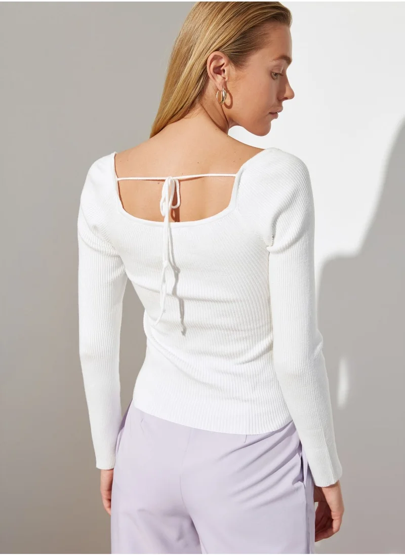 trendyol Sweetheart Neck Sweater