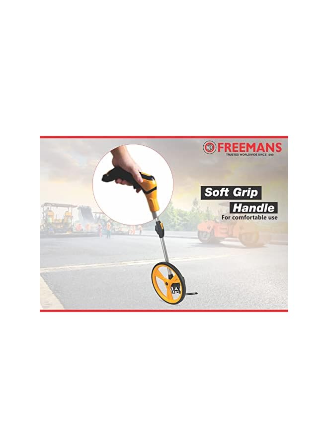 FREEMANS 10km Foldable Measuring Wheel/Rodometer with High Traction PU Tire and Soft Grip Handle - Image 4