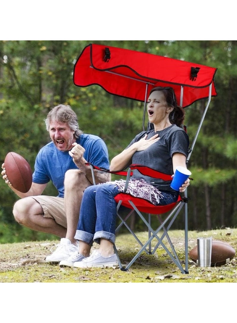 Huitich Portable Folding Beach Chair With Umbrella - Image 4