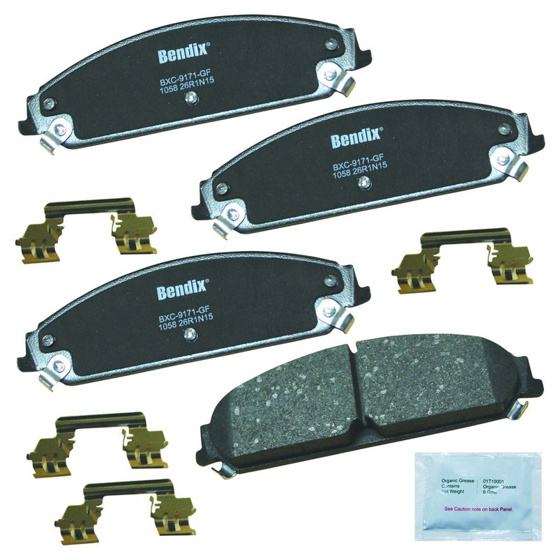 Bendix Priority1 CFC1058 Ceramic Front Brake Pads for Chrysler 200 2014-2013, 300 2018-2005, Dodge Avenger 2014-2013, Caliber 2009-2008, Challenger 2018-2009, Charger 2018-2006, Magnum 2008-2005 - Image 5