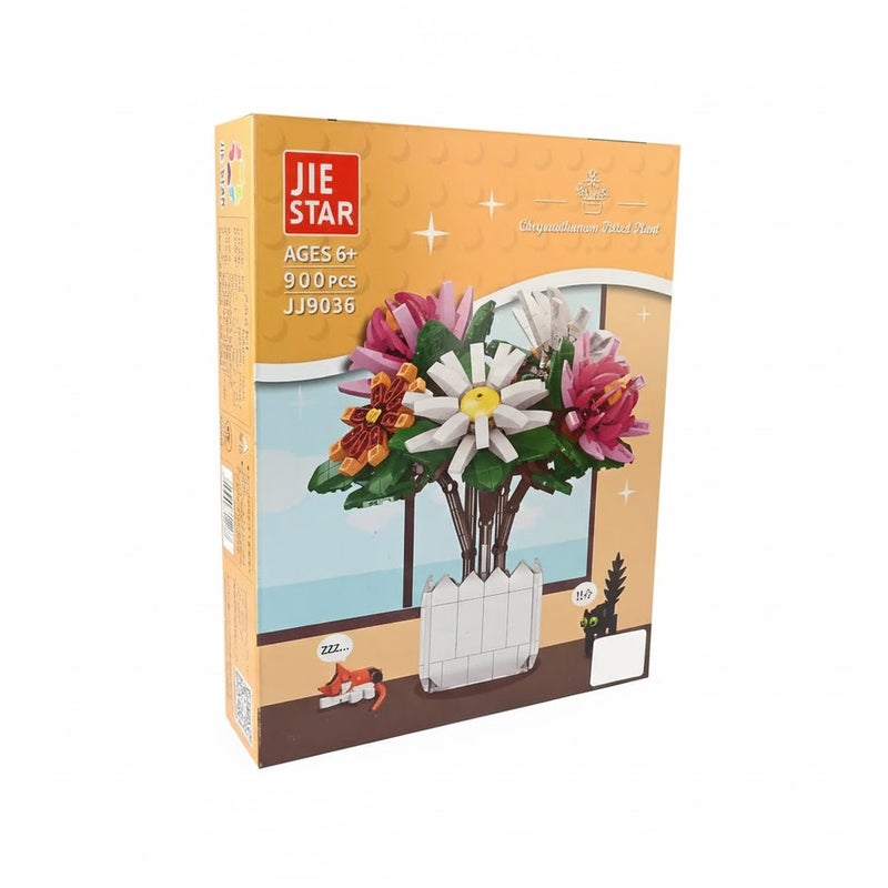 ميلانو مكعبات بناء زهور الأقحوان – 900 قطعة - JJ9036 - Image 3