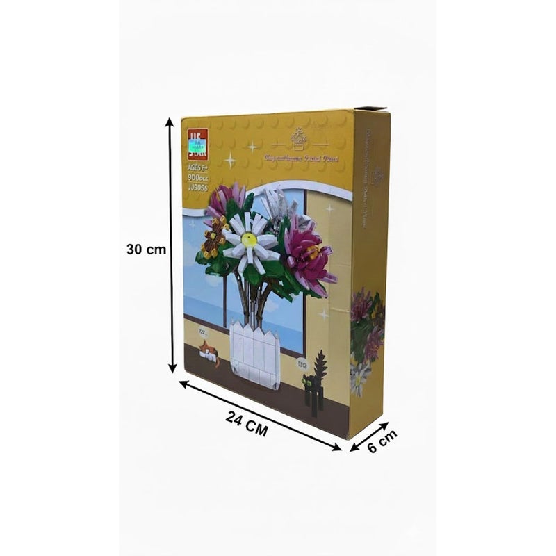 ميلانو مكعبات بناء زهور الأقحوان – 900 قطعة - JJ9036 - Image 4
