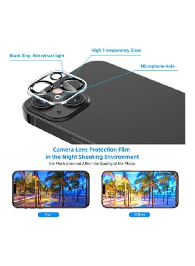 ACLIX [3 Pack] Tempered Glass Camera Lens Protector Compatible for iPhone 14 6.1 inch ＆ iPhone 14 Plus 6.7 inch 2022, Case Friendly/High Definition [Not Affect Night Shot] - Image 5