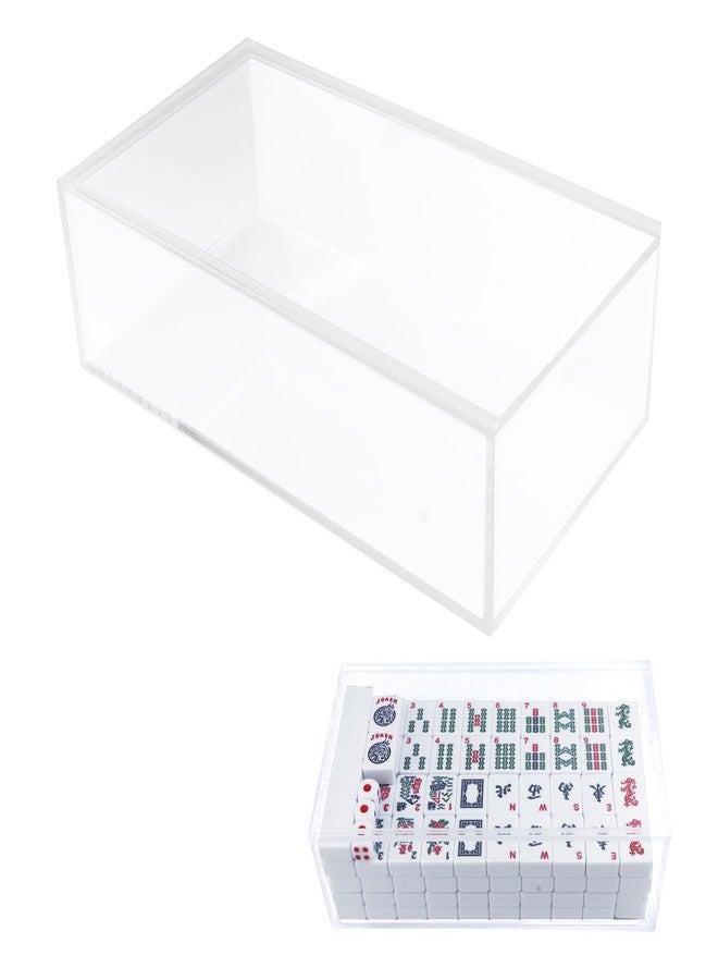 CIYOJA Mahjong Tile Case Only - American Mahjong Tile Storage Box with Pull-Out Drawer, Fits 1.2" x 0.9" x 0.5" Tiles, Durable Mahjong Carrying Case Organizer - Image 1
