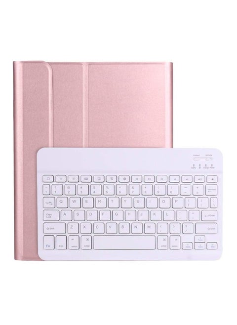 Keyboard Case Compatable For iPad Air 4 Generation 10.9" & ipad Pro 11" Keyboard Case With Magnetically Detachable Wireless Keyboard For iPad Air 4th 2020 10.9 iPad Pro 11 2018 Rose Gold