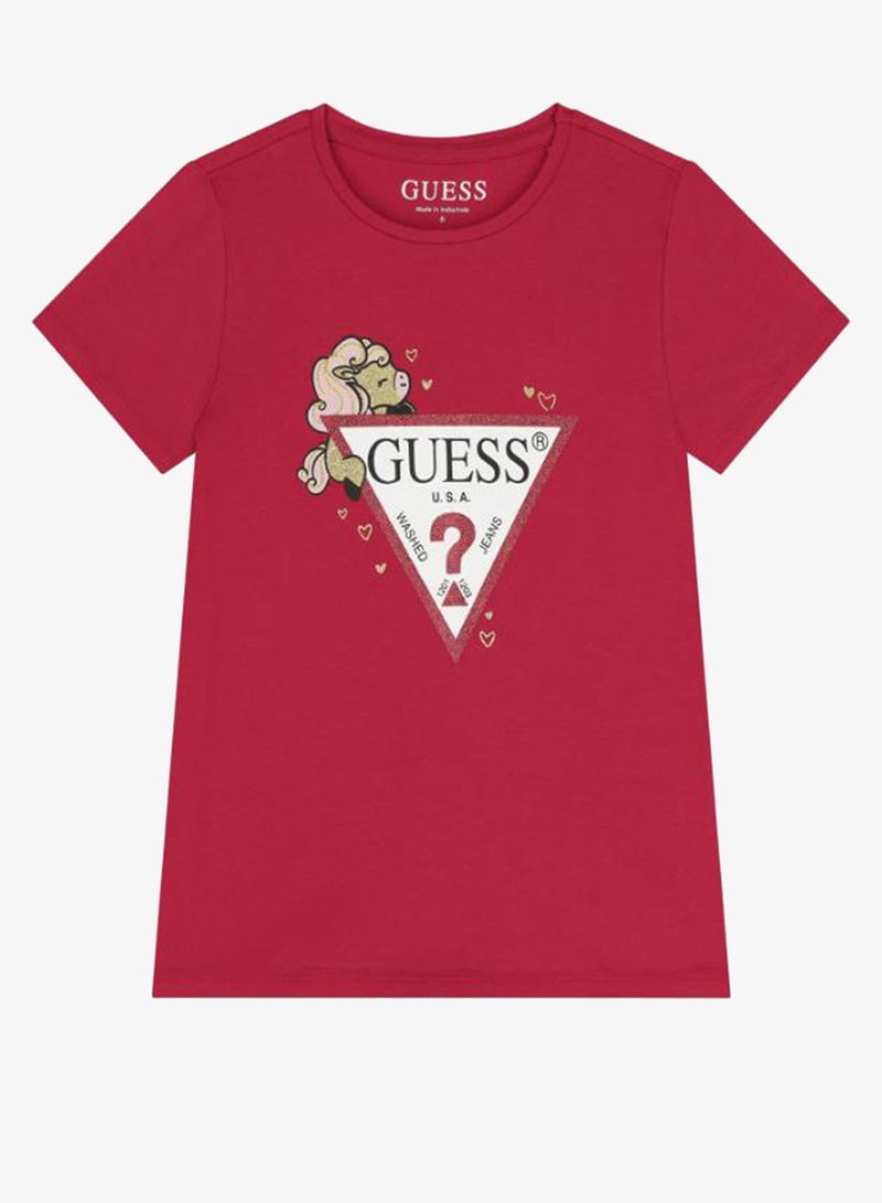 GUESS Infant Graphic Crew Neck T-Shirt - Image 1