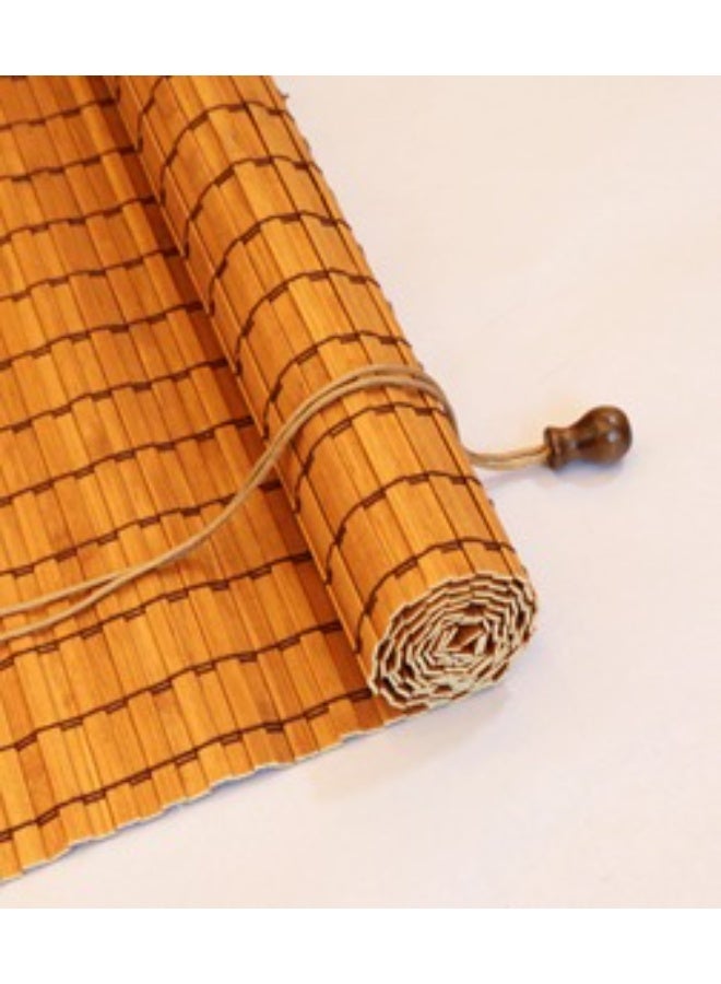 APLUS Bamboo blinds made of natural bamboo Basic color: beige with interwoven colors. Easy to install. Installation tools included. - Image 4