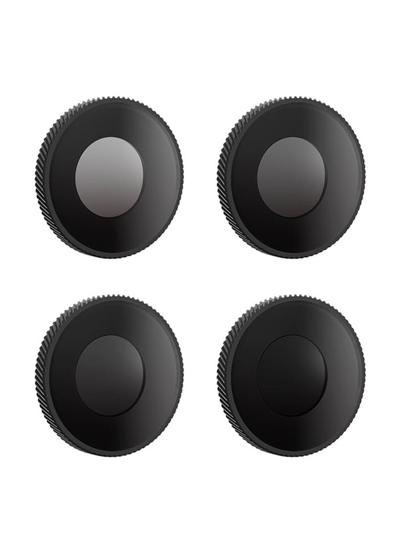 Lens Fiter Set for DJI Action 5Pro Action 4 Camera Accessories 4-Pack ND64 ND32 ND16 ND8 Polarizing Neutral Density HD Filter Lens Protective Protector Cover for DJI Osmo Action - Image 1