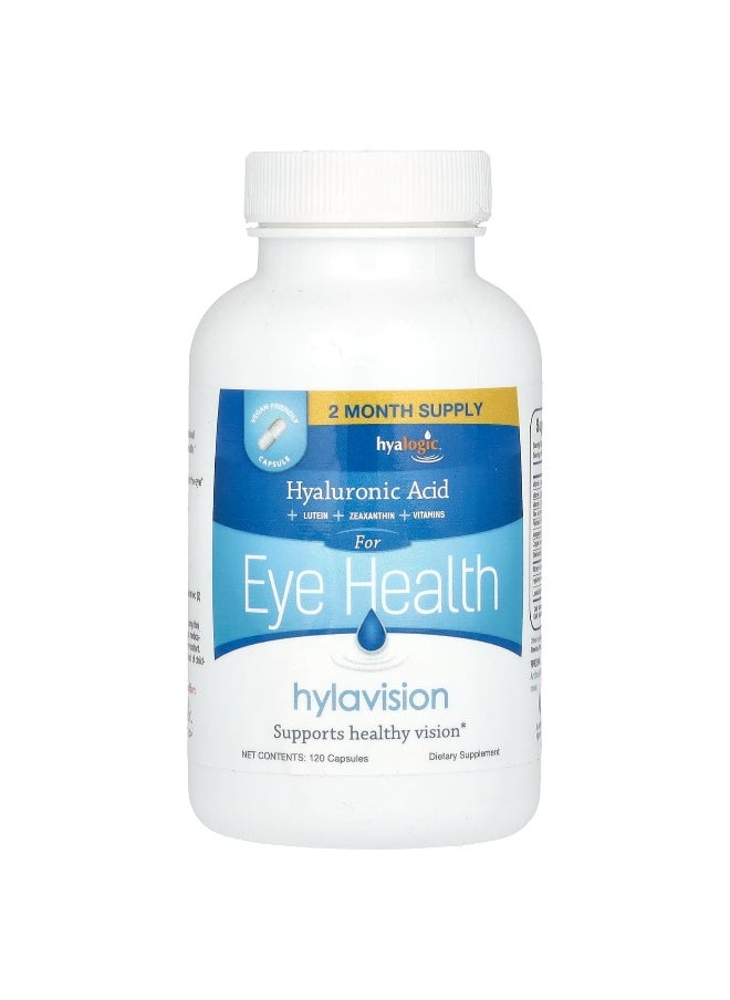 Hyalogic Hyalogic, Hylavision, Hyaluronic Acid + Lutein + Zeaxathin + Vitamins, 120 Capsules  - Image 3