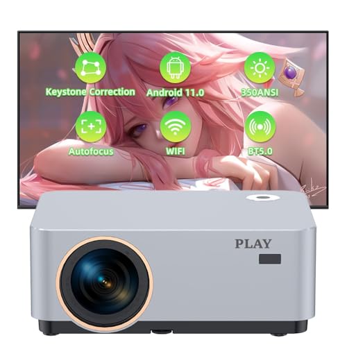 Play MP1-A Smart WiFi 3D 4k Full HD LED Electric Focus Android11 2+16GB Bluetooth 4D Keystone|300-inch Display 1920x1080P HDMI,USB, AV| Portable Mini Digital Home Theater Projector - Image 2