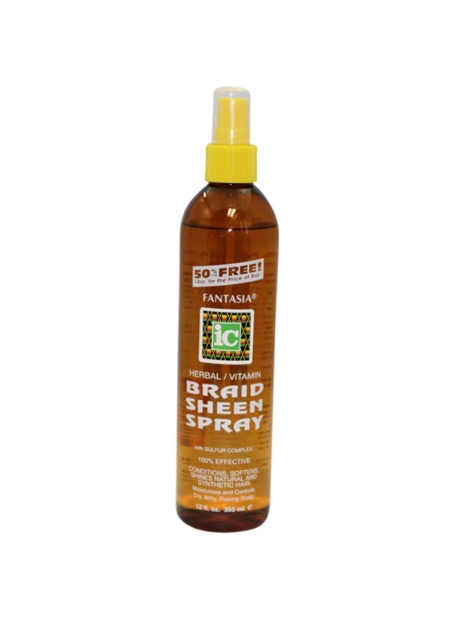 Fantasia Fantasia Ic Herbal Braid Sheen Spray With Sulfur Complex 12 Oz