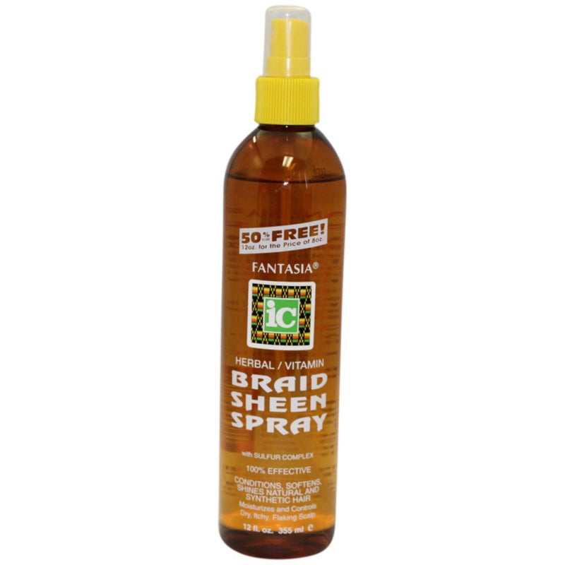 Fantasia Ic Herbal Braid Sheen Spray With Sulfur Complex 12 Oz - Image 1