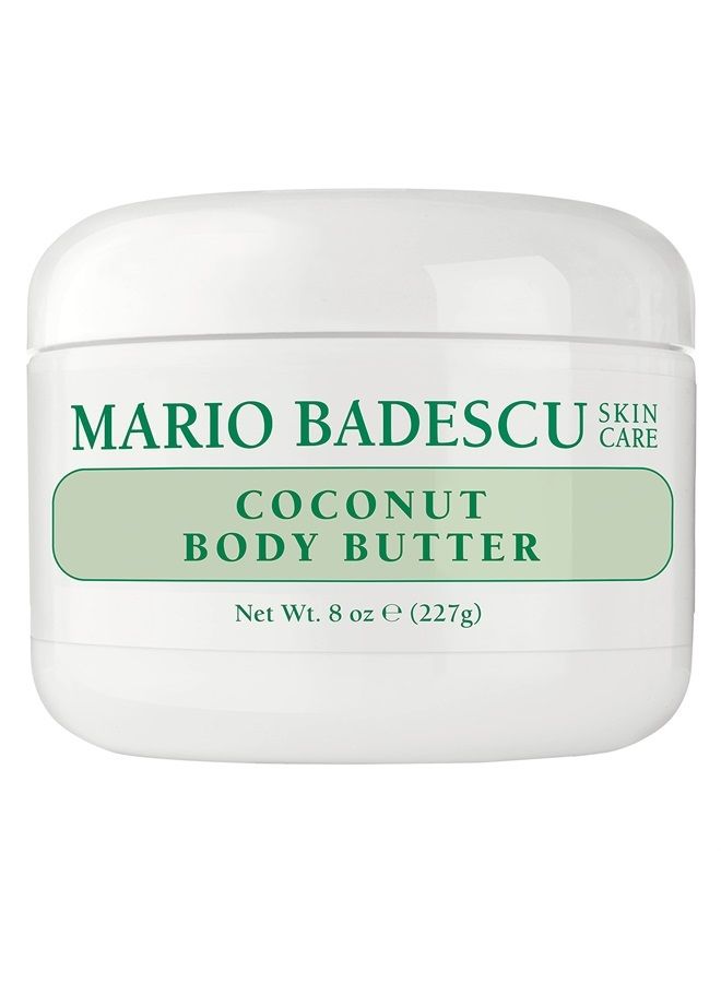MARIO BADESCU Coconut Body Butter for All Skin Types | Body Moisturizer for Smooth and Radiant Skin |Formulated with Shea Butter| 8 OZ - Image 1