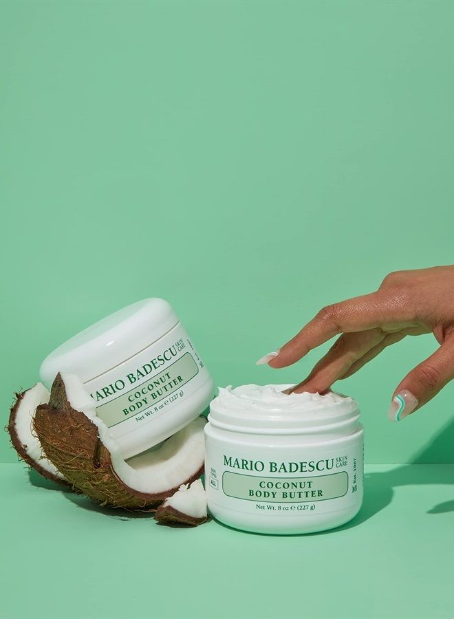 MARIO BADESCU Coconut Body Butter for All Skin Types | Body Moisturizer for Smooth and Radiant Skin |Formulated with Shea Butter| 8 OZ - Image 2