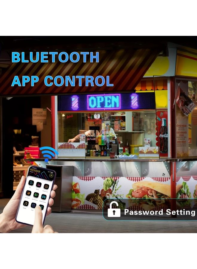 لافتة LED قابلة للتخصيص 20×64 تعمل بالطاقة عبر منفذ USB بدقة 240 بكسل للسيارات وسيارات الأجرة والحافلات - Image 5