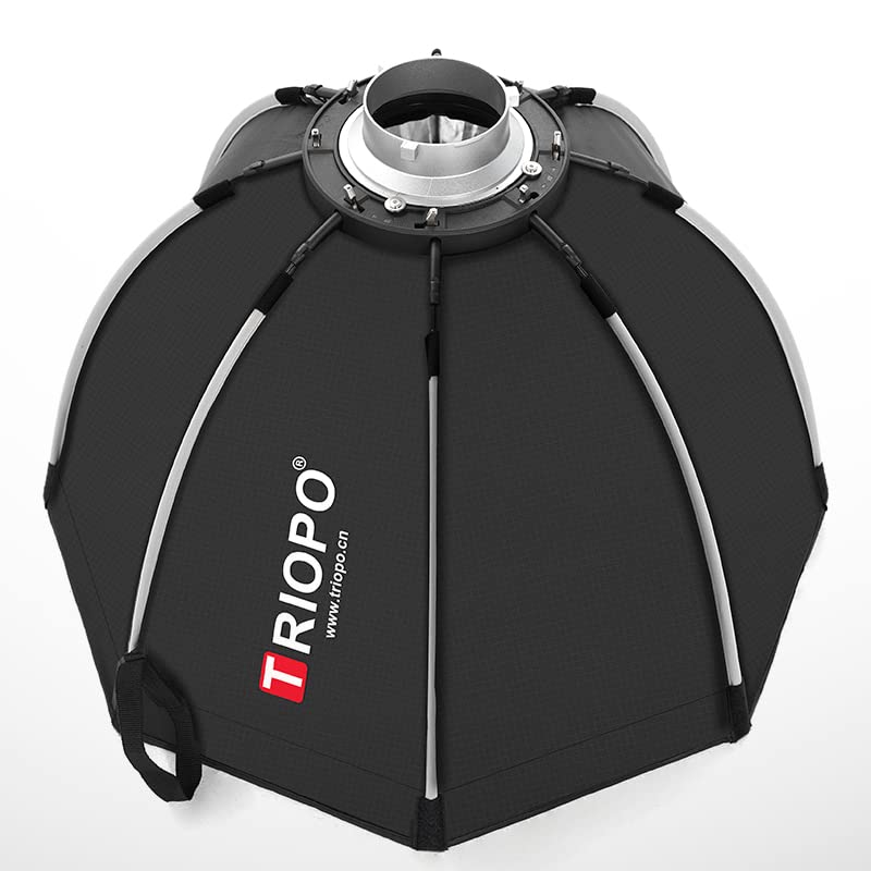 AMBITFUL TRIOPO 47.2inch / 120 cm Portable Octagon Umbrella Softbox, Quick Installation Softbox with Honeycomb Grid for Studio Strobe Outdoor Photography, Bowens Mount Compatible - Image 4