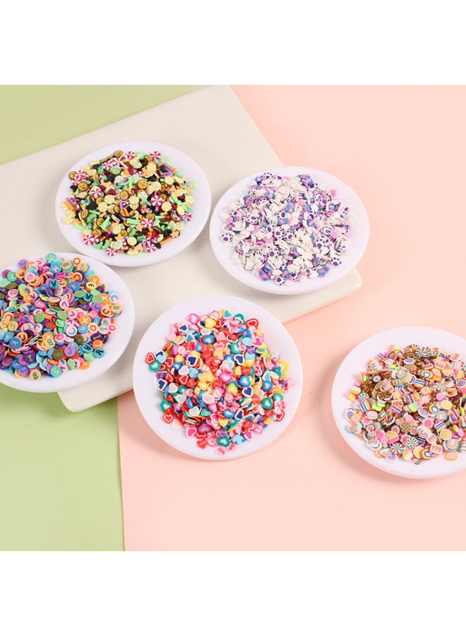 6mm Mini Artificial Soft Clay Chip 3g Bag Miniature Food Toy DIY Manicure Mobile Phone Case Hole Shoe Patch Decoration-Color:6mm Letter Style • 3g Bag  - Image 2