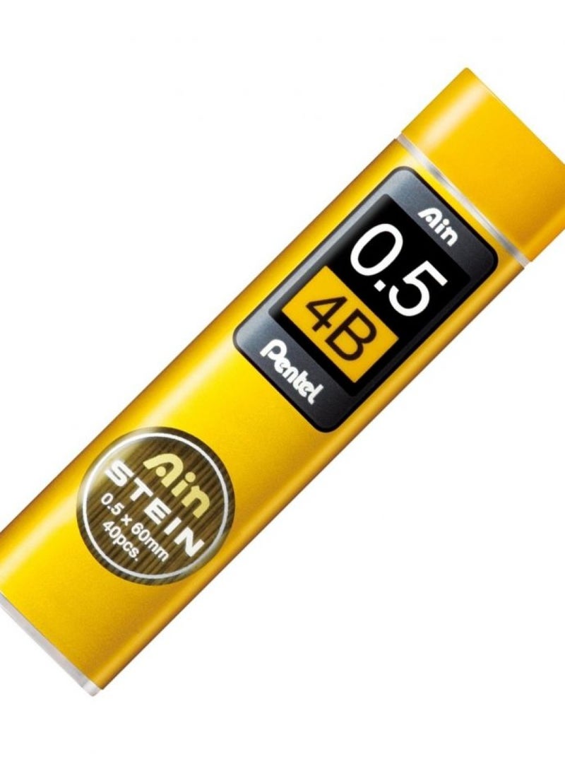 Pentel Mechanical Pencil Lead, Ain Stein, 0.5mm, 4B (C275-4B) - Image 2