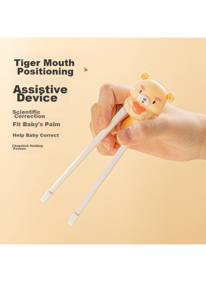 GRASEY Guangyi Children's Chopsticks, Training Chopsticks, Learning Chopsticks, Second Stage Baby Home Use Children's Tableware, Beige Gy7349 - Image 3