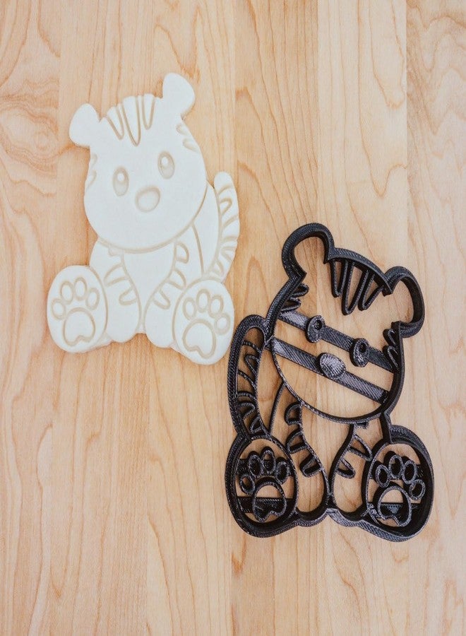 EROTNGO Tiger Baby Cookie Fondant Clay Detailed Cutter India Cookie Mold for Shaping Cute Animal Themed Treats for Baby Shower Birthday Cakes Cupcakes DIY Baking Decoration Craft Supplies - Image 3