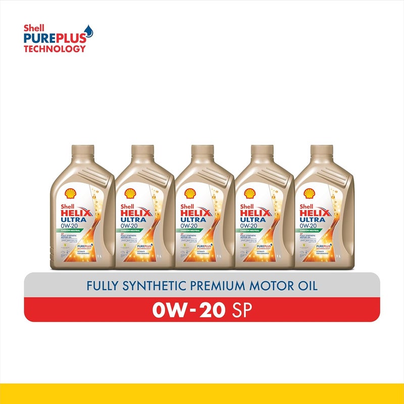 Shell Helix Ultra 0W-20 Sn Plus (1 Liter) (Pack of 5) - Image 2