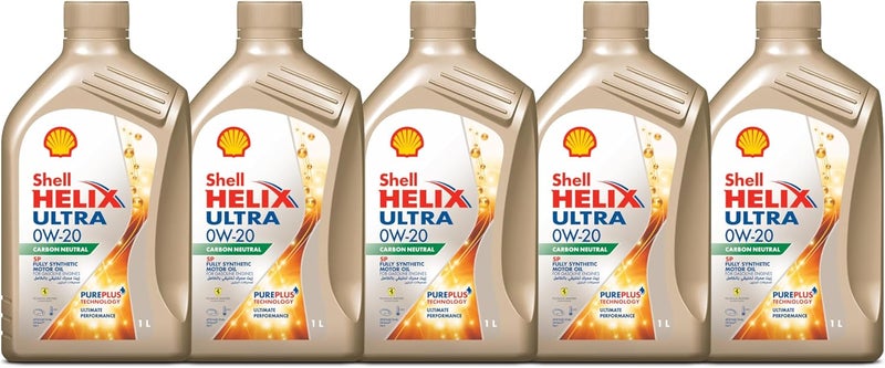 Shell Helix Ultra 0W-20 Sn Plus (1 Liter) (Pack of 5) - Image 1