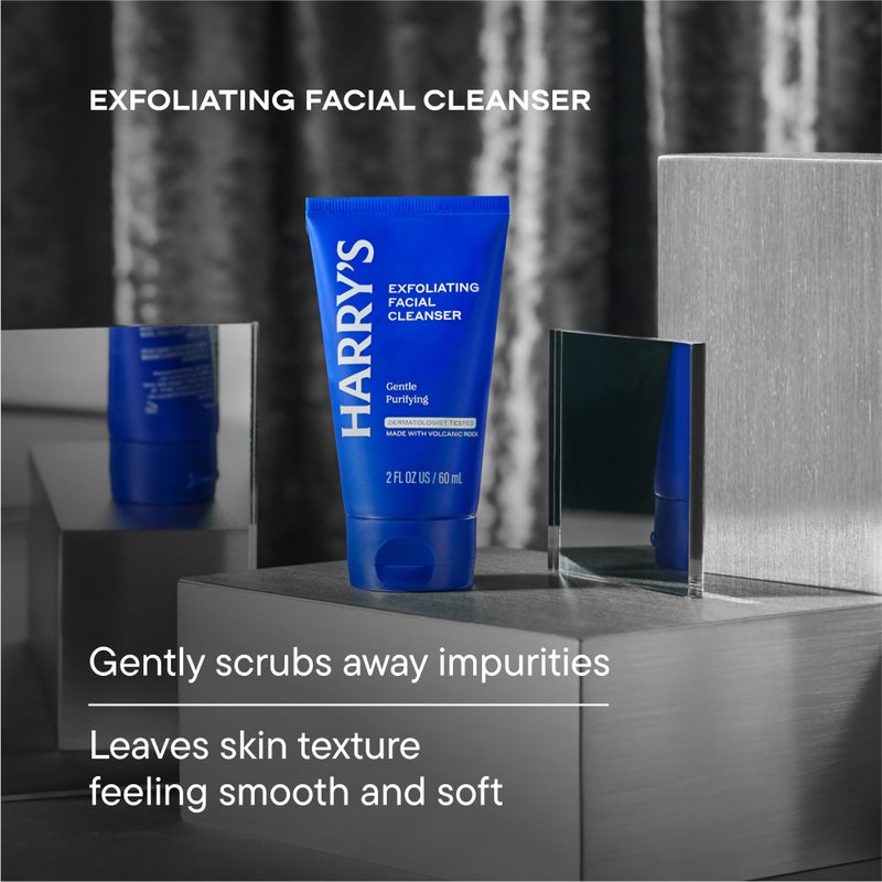Harry's Limited Edition Holiday Gift Set for Men, Men's Skincare Essentials (2 oz Exfoliating Face Wash, Daily Face Lotion with SPF 15, Hydrating Night Lotion) - Image 3