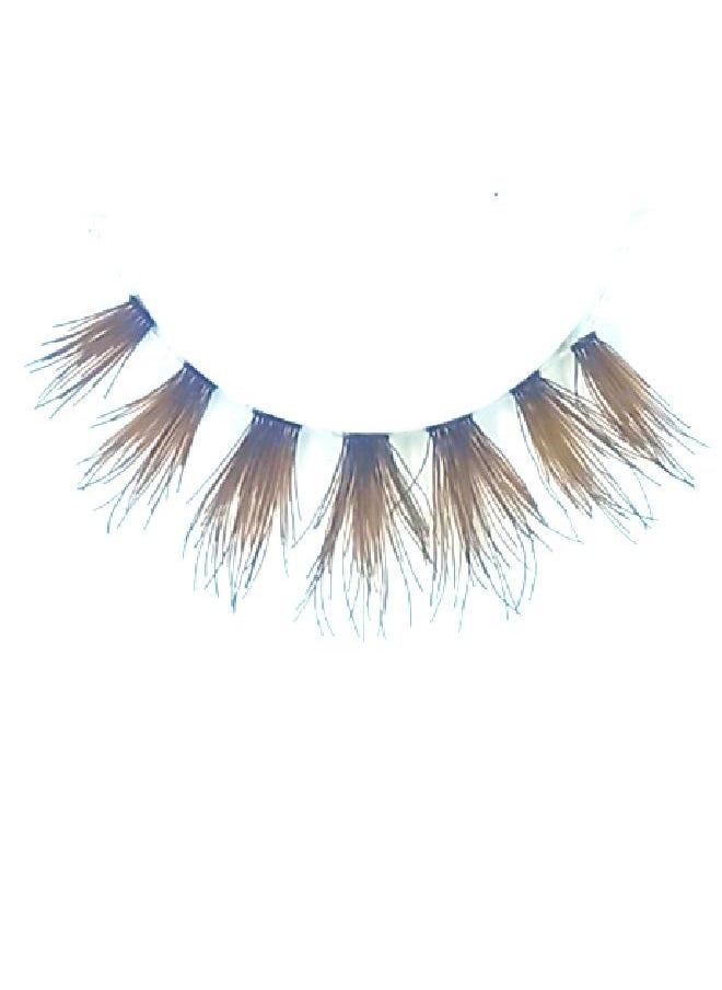 Rima Beauty Lashes - Human HAIR Brown # 27 - Image 1