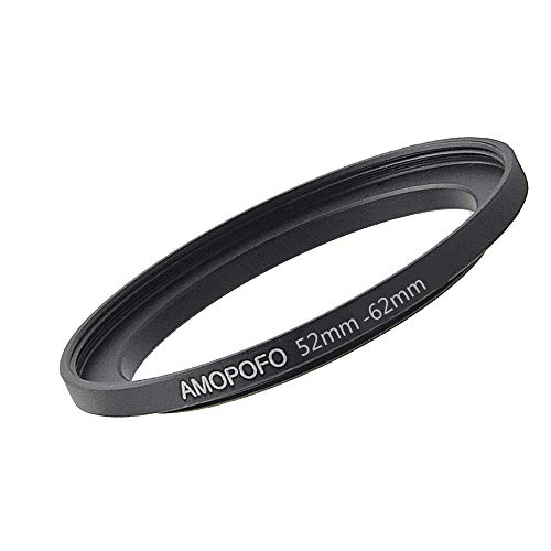 Amopofo 52 to 62mm /52mm to 62mm Step Up Ring Filter Adapter for UV,ND,CPL,Metal Step Up Ring,Compatible with All 52mm Camera Lenses & 62mm Accessories - Image 3