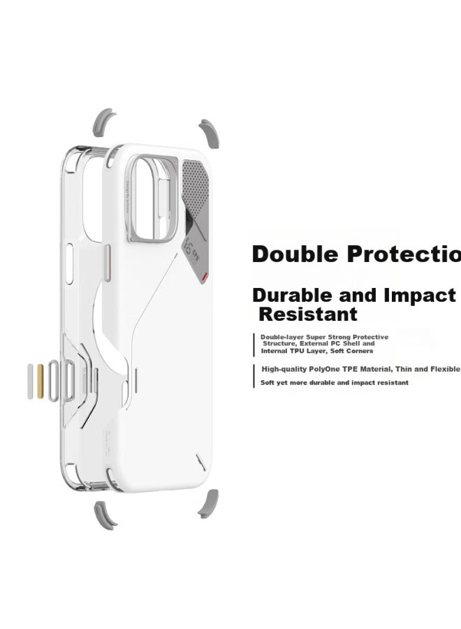 aurumé Aulumu A16 Magnetic Adsorption Full Body Phone Case For Apple Iphone 16 Pro, Aluminum Alloy Lens Frame Magsafe Protective Shell, Brown Yellow - Image 1