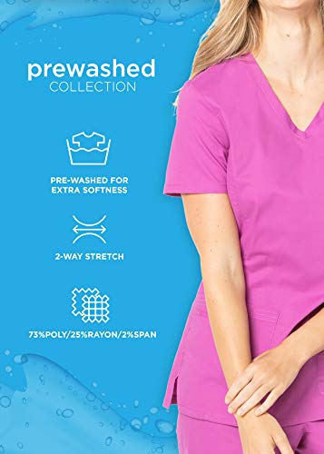 Landau Prewashed 3035 Snap Front Scrub Jacket Sandstone XS - Image 5