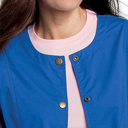 Landau Prewashed 3035 Snap Front Scrub Jacket Sandstone XS - Image 4