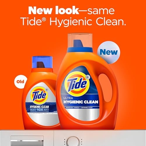 Tide Hygienic Clean Heavy 10X Duty Laundry Detergent Liquid Soap, Original Scent, HE Compatible, 59 Loads, 84 fl oz - Image 2