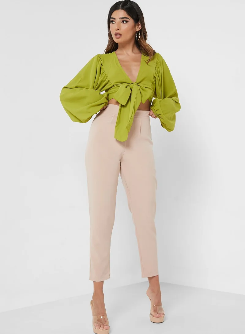 boohoo High Waist Pants