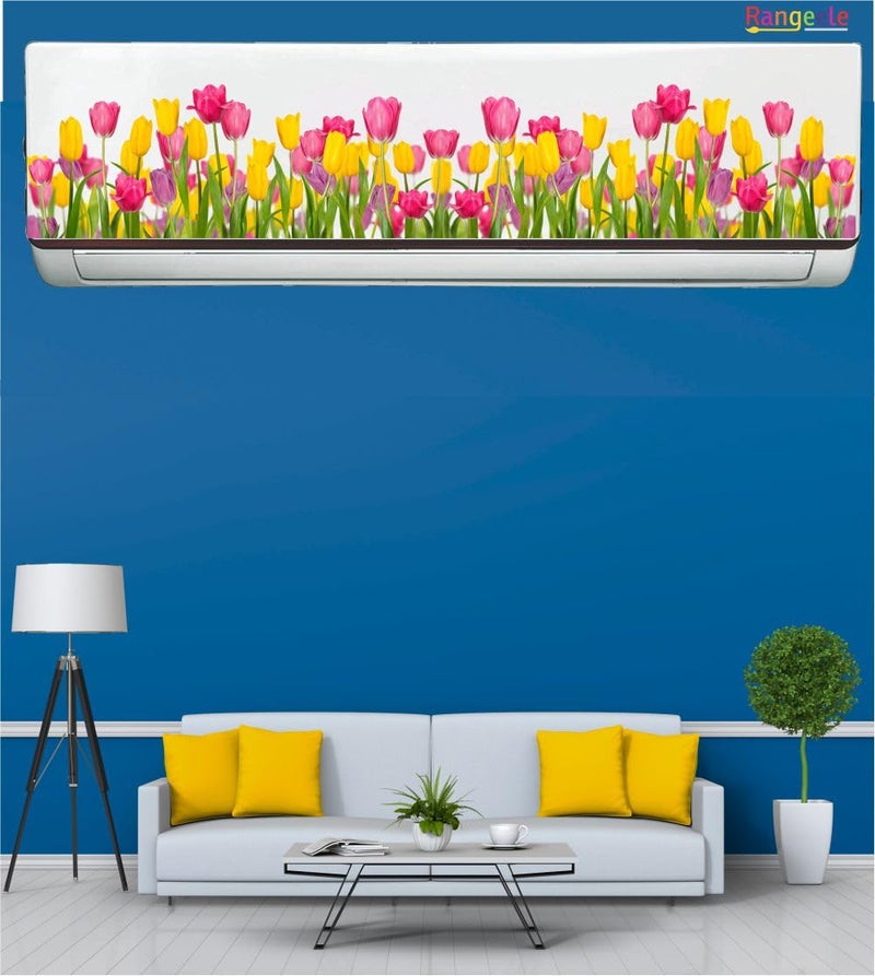 Rangeele '3D Nature Flower'' AC Cover Sticker (96.5 cm x 30.2 cmx 24.1 cm) - Image 4